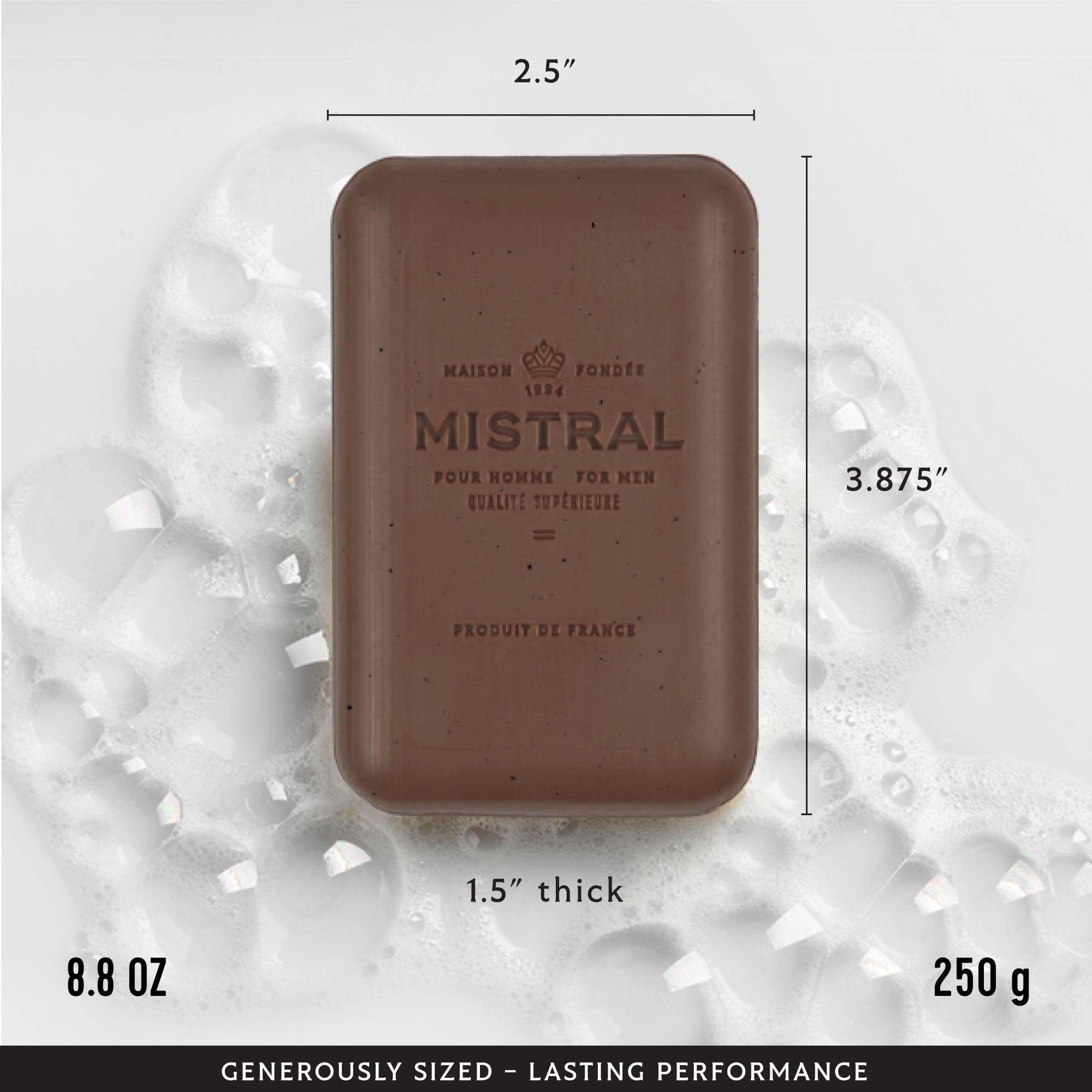 Mistral con argán y glicerina que hidratan la piel tras el lavado.