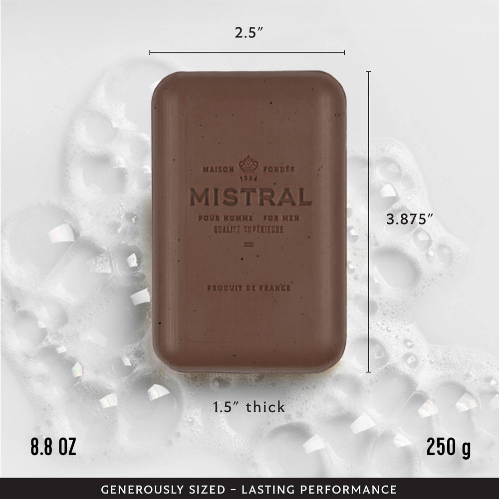 Mistral con argán y glicerina que hidratan la piel tras el lavado.
