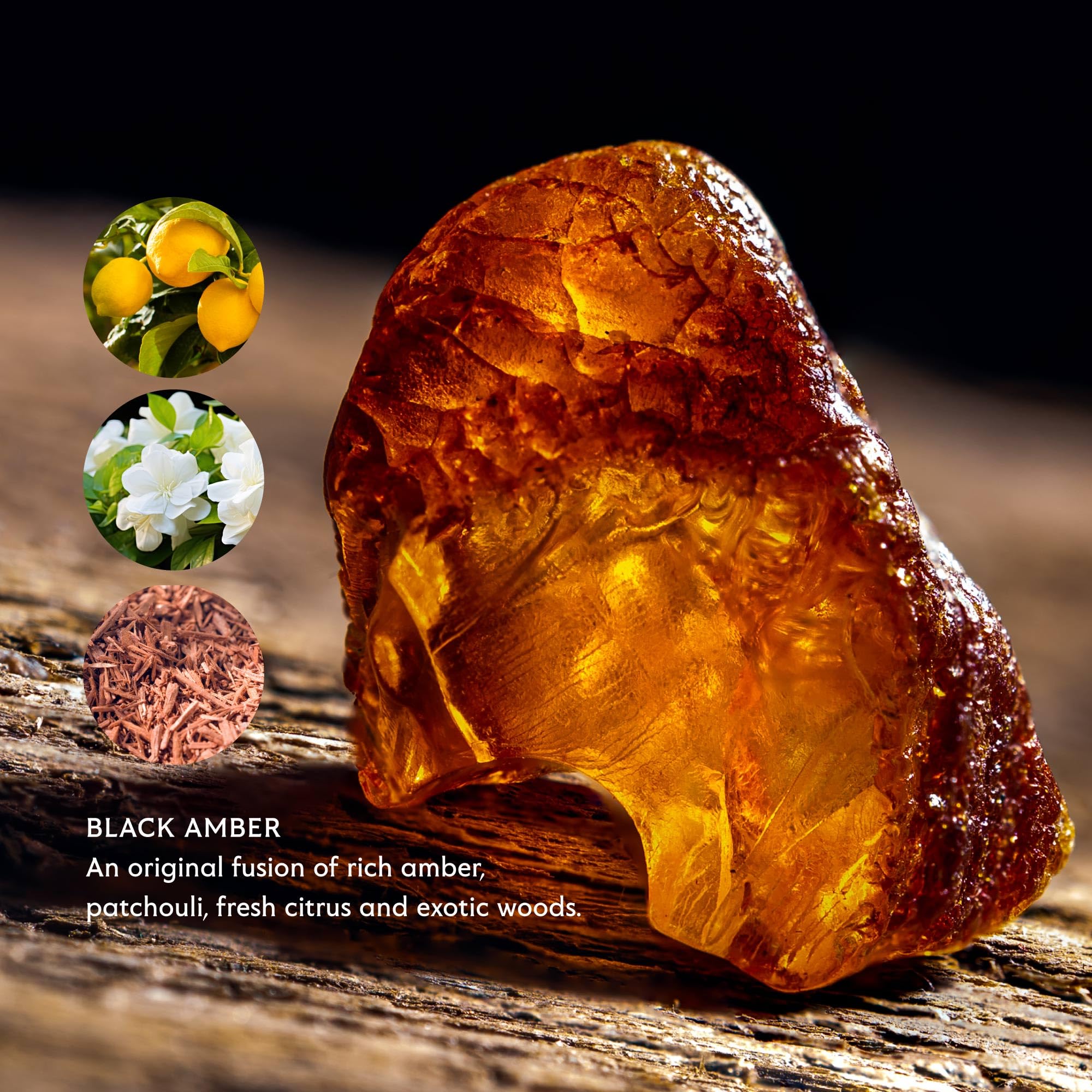 Mistral Black Amber bar soap triple milled texture lasts longer