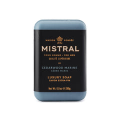 Jabón Mistral Barra Cedro Marino, aroma fresco para uso diario y piel limpia