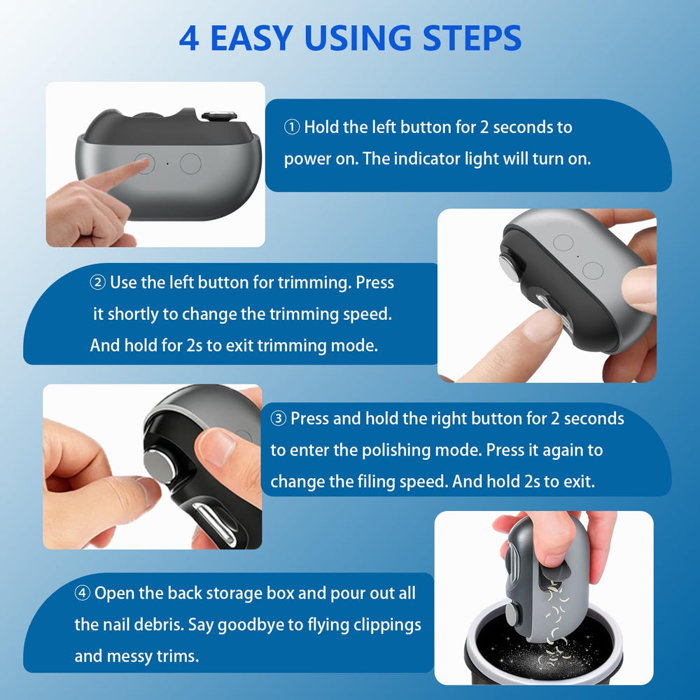 MISWOWO includes replacement heads and cleaning brush for easy maintenance