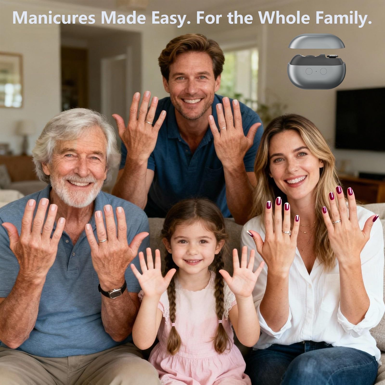 MISWOWO USB rechargeable nail clipper provides cordless convenience