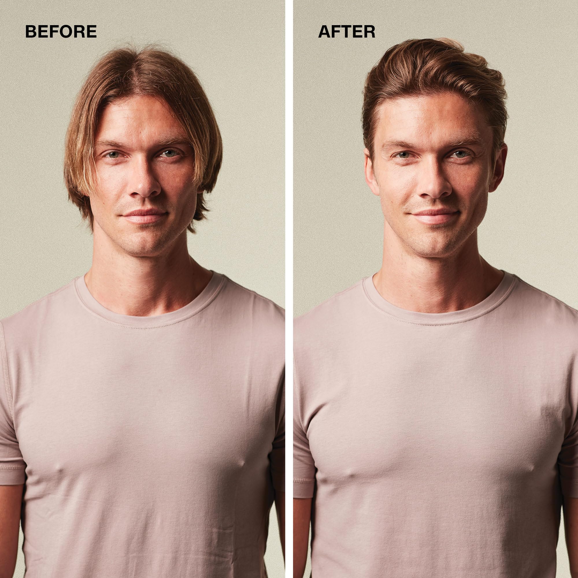 Mitch Clean Cut styling cream on short to medium hair for easy shape.
