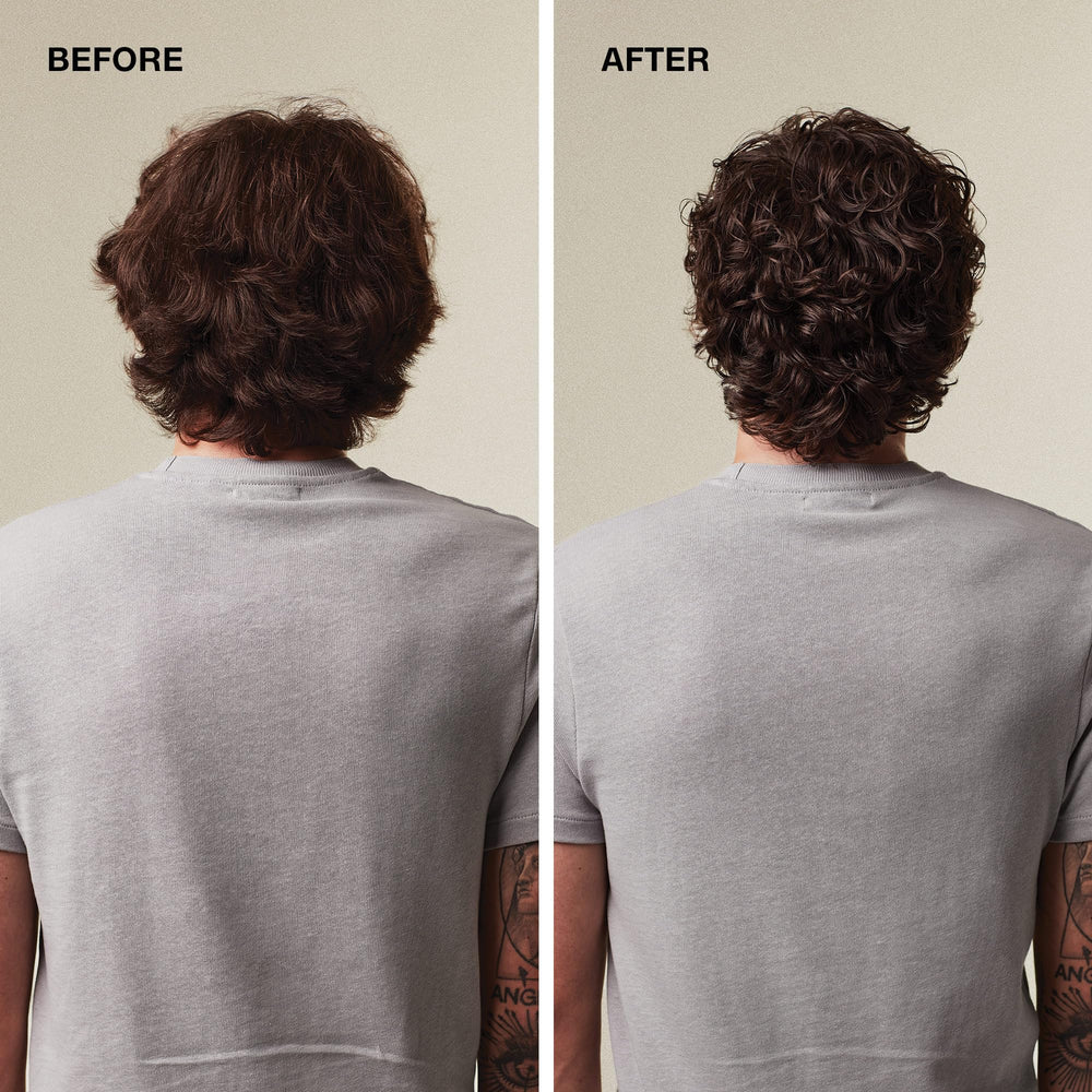 MITCH Double Hitter after shower finish suggests light hair texture