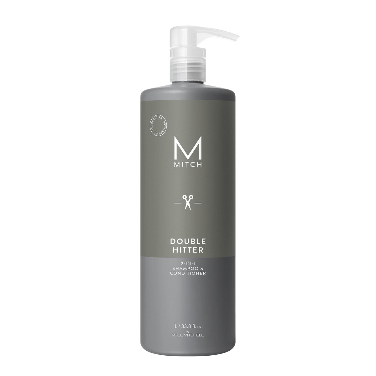 MITCH Double Hitter bottle front, ready to use 2 in 1 for quick showers