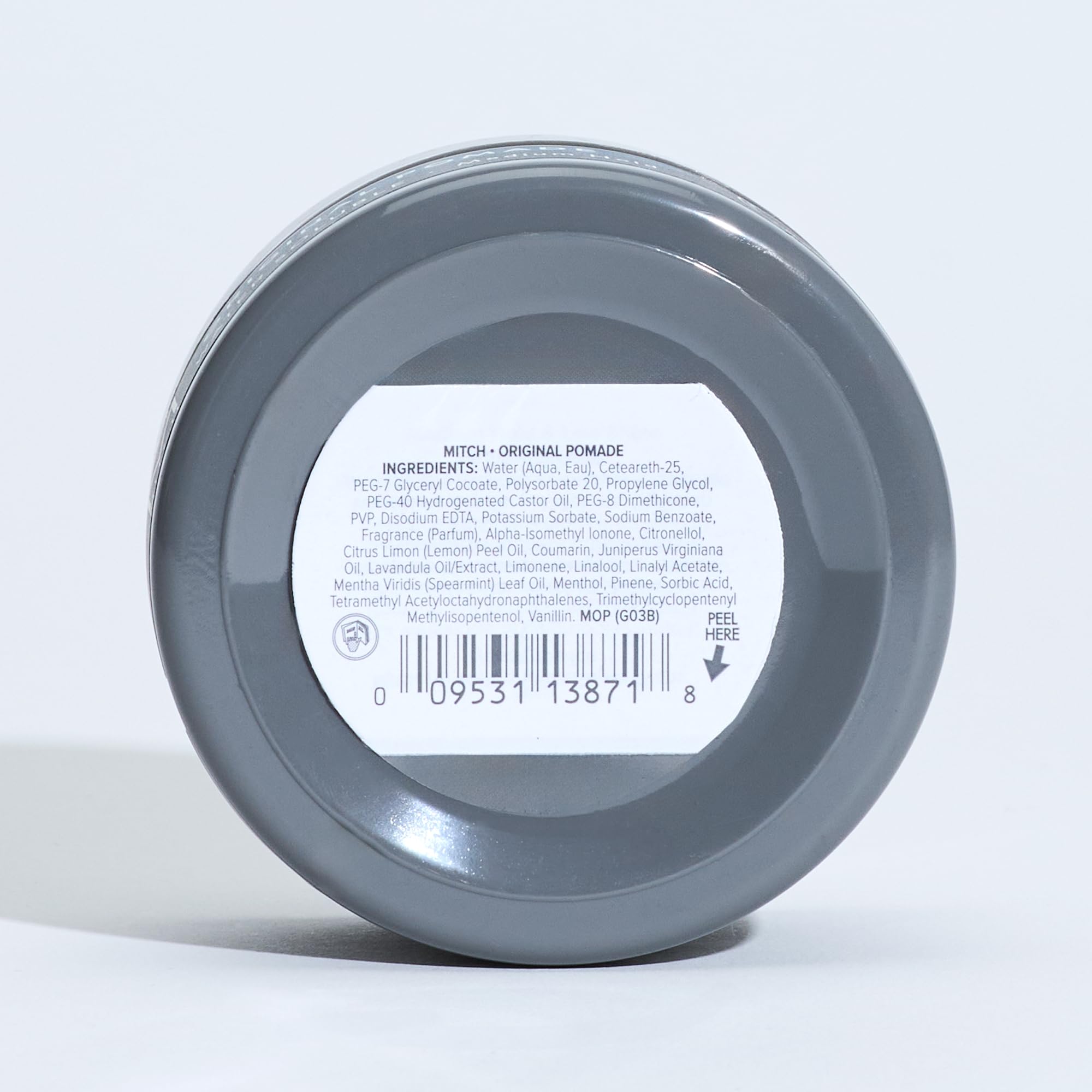 MITCH Original Pomade close-up with energizing agave citrus scent