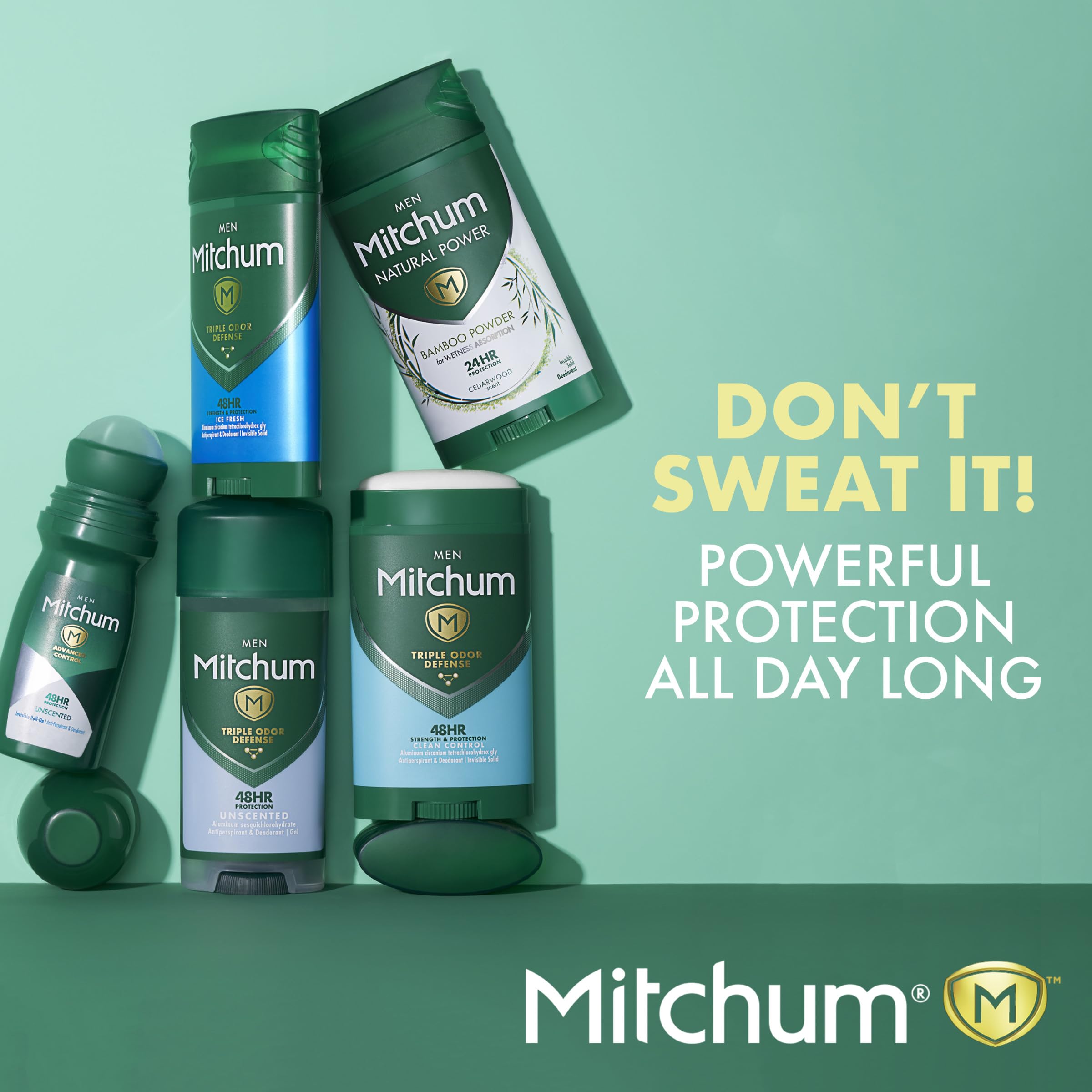 Mitchum 2.7 oz size highlighting portability.