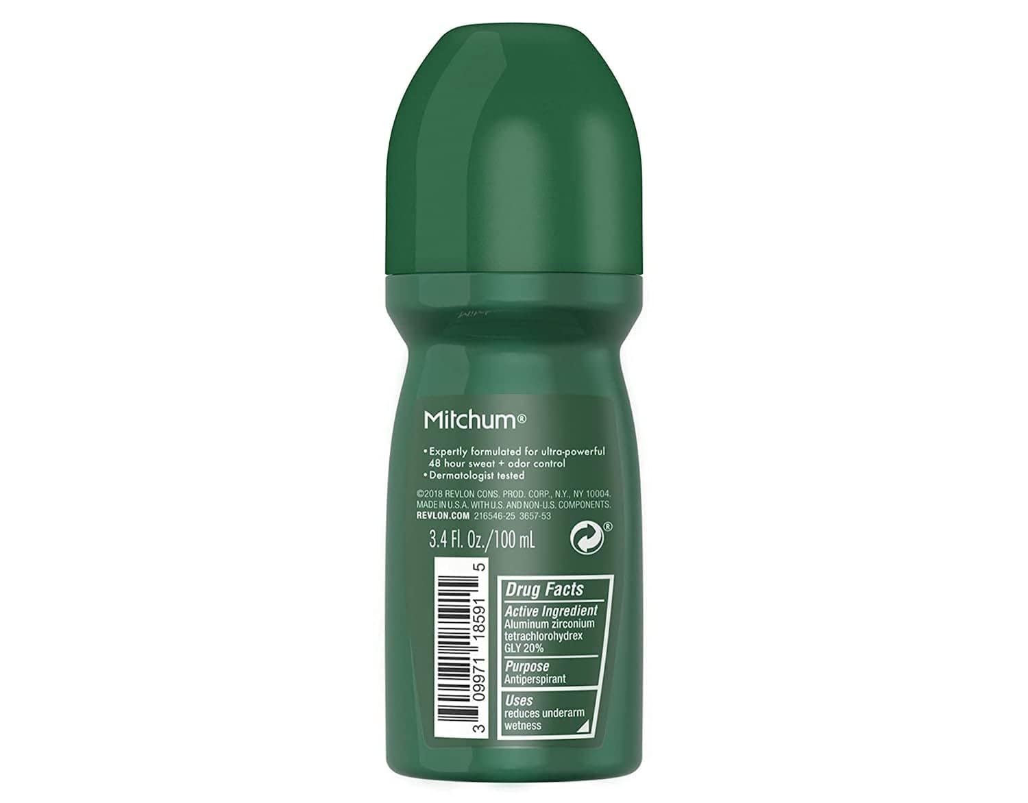 Mitchum 48-hour protection example during heat and activity