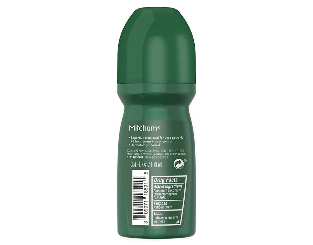 Mitchum 48-hour protection example during heat and activity
