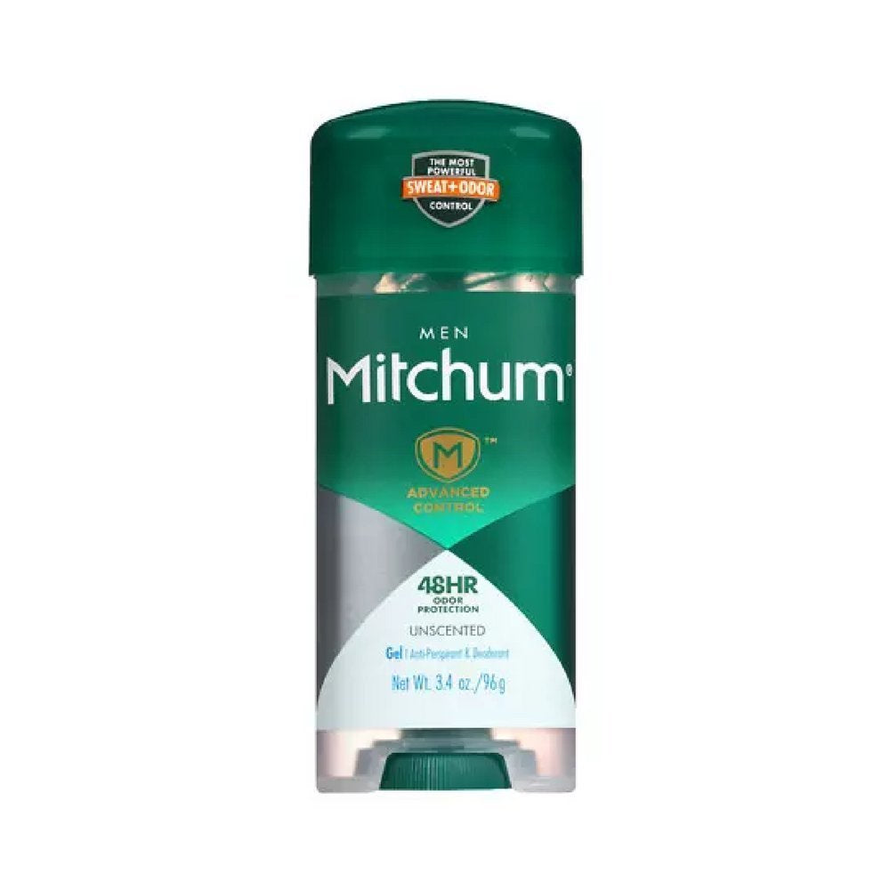 Mitchum Advanced Control Gel sin fragancia, pack de 5, protección duradera contra el olor