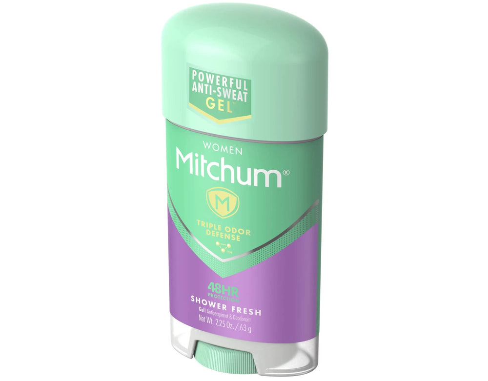 Mitchum Advanced Women Gel Shower Fresh packaging shot emphasizing value twin-pack.