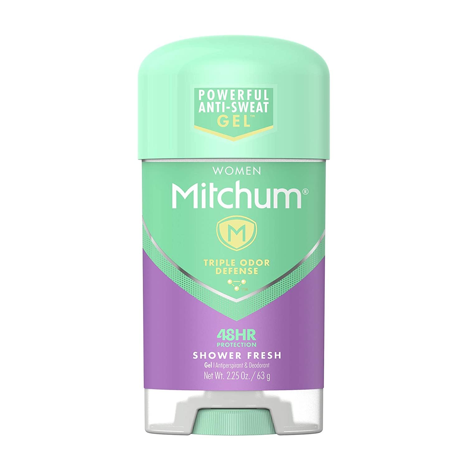 Mitchum Advanced Women Gel Shower Fresh twin-pack front view with long-lasting fragrance and protection possibilities.