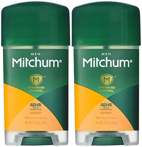 Paquete doble Mitchum gel claro para hombre, ideal para entrenamientos y días ocupados.