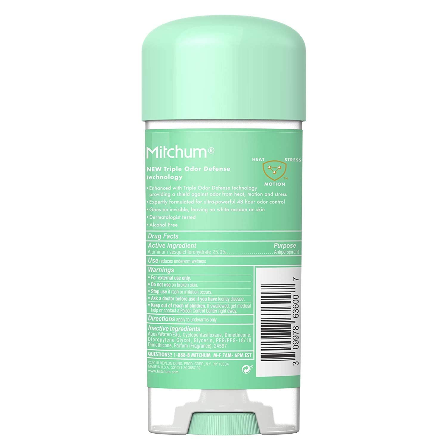 Mitchum Power Gel Women underarm application showing quick-drying formula and no residue.
