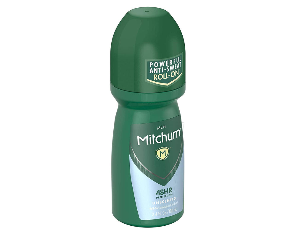 Protección de 48 horas del Mitchum Desodorante rodillo para sudor y olor.