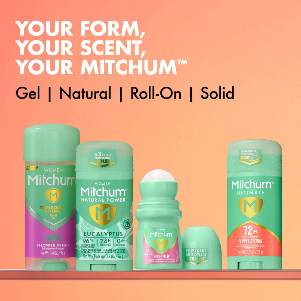Paquete de dos unidades de Mitchum Ultimate 72H para uso prolongado.