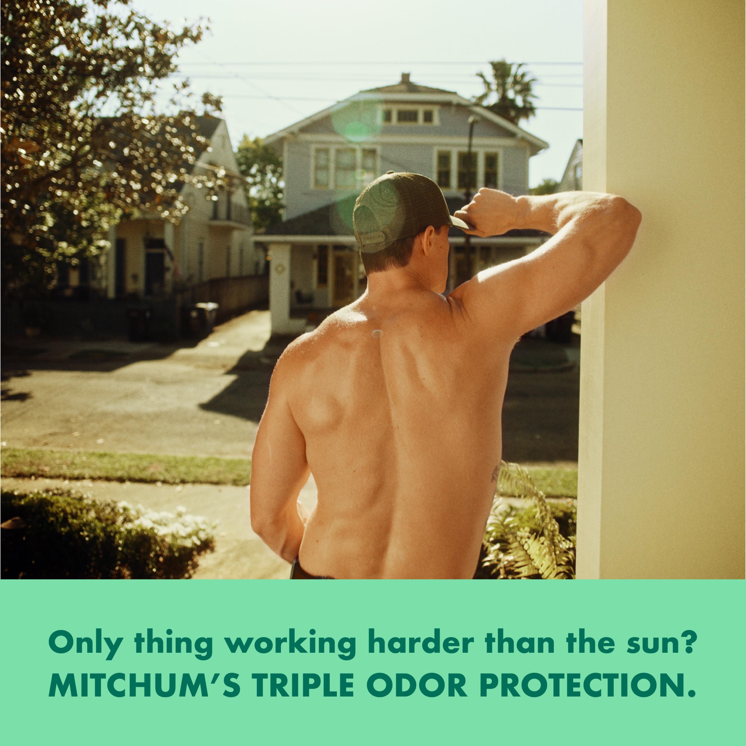 Mitchum Unscented Roll-On fast-drying formula for quick wear without residue.