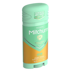 Mitchum Women 48 hour protection emphasizes all-day freshness for busy schedules.