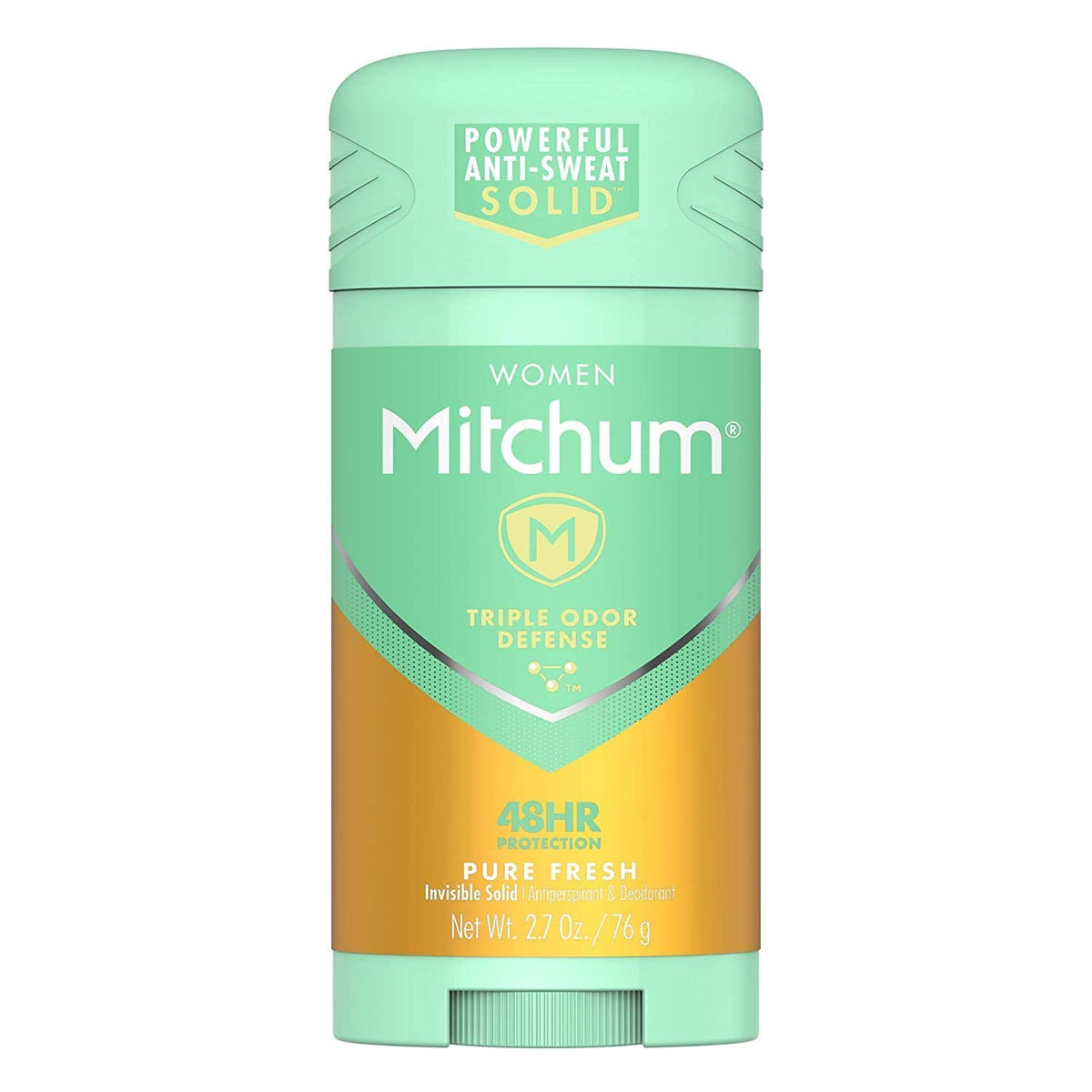 Mitchum Women Triple Odor Defense Pure Fresh application image showing quick-drying, invisible protection.