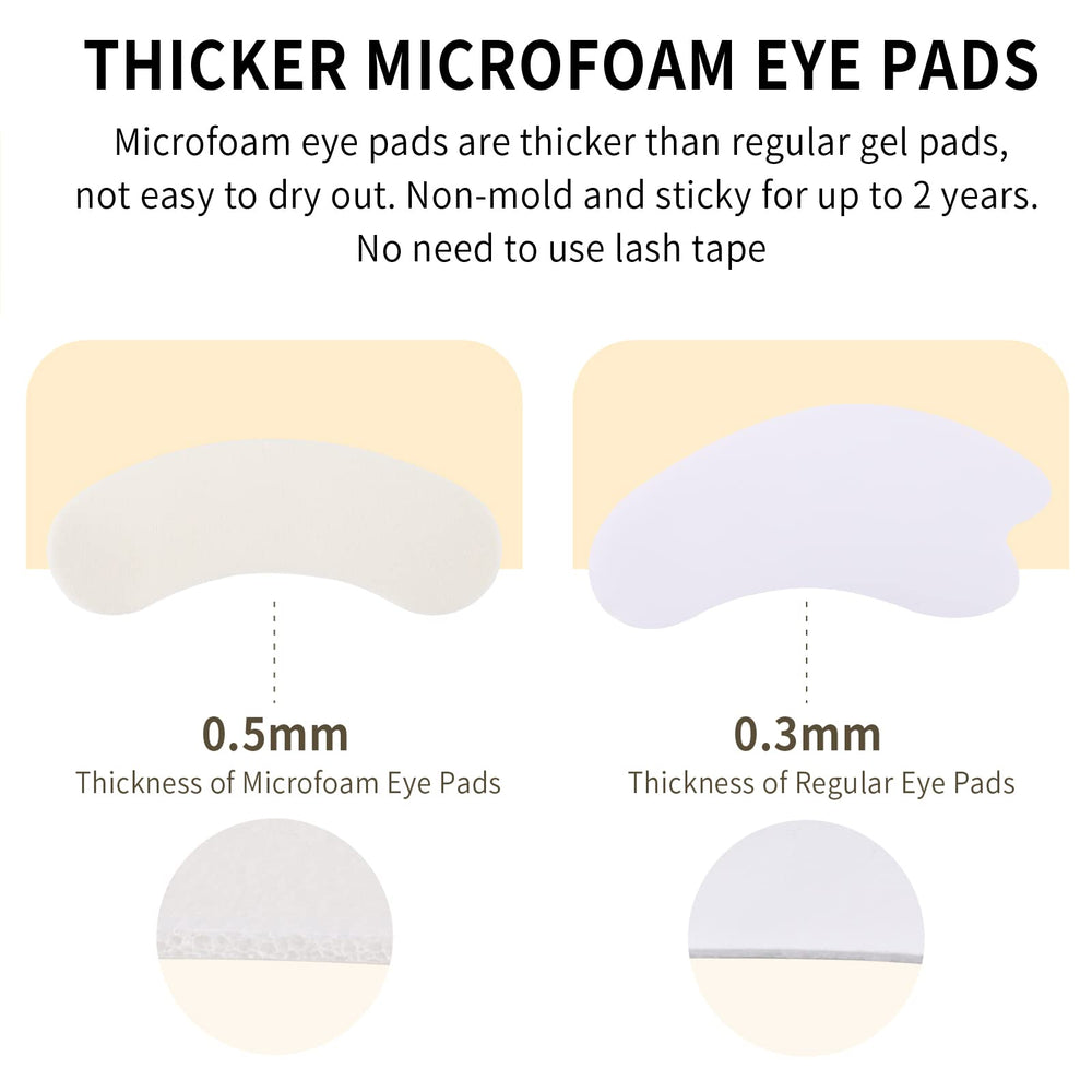 Miuffue curved-fit eye pads suit most eye shapes.
