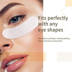 Miuffue easy-peel eye pads lift from backing without residue.
