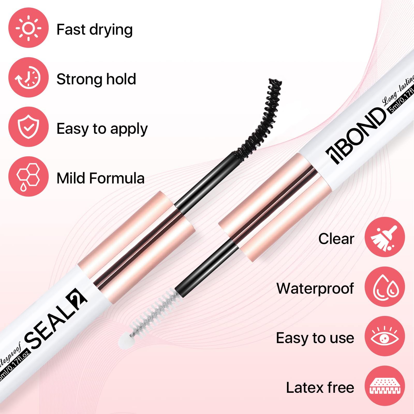 Miuffue easy removal with makeup remover leaving no residue