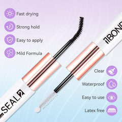 Miuffue lash remover bottle enables quick, residue-free cleanups.