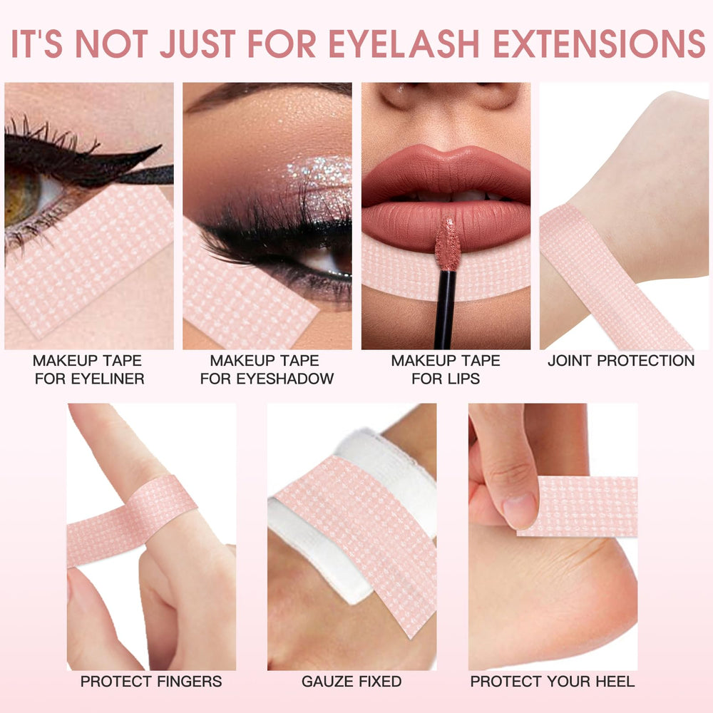 Miuffue lash tape doubles as makeup or medical tape for versatility.
