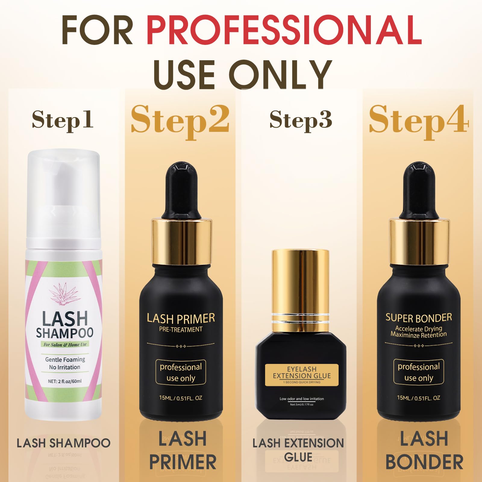 Miuffue professional use kit setup image for lash tech workflow