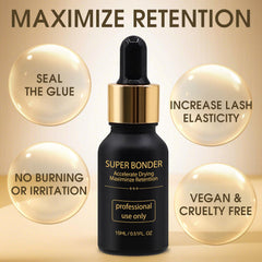 Miuffue vegan latex-free formula emphasizes gentle use near eyes and skin.