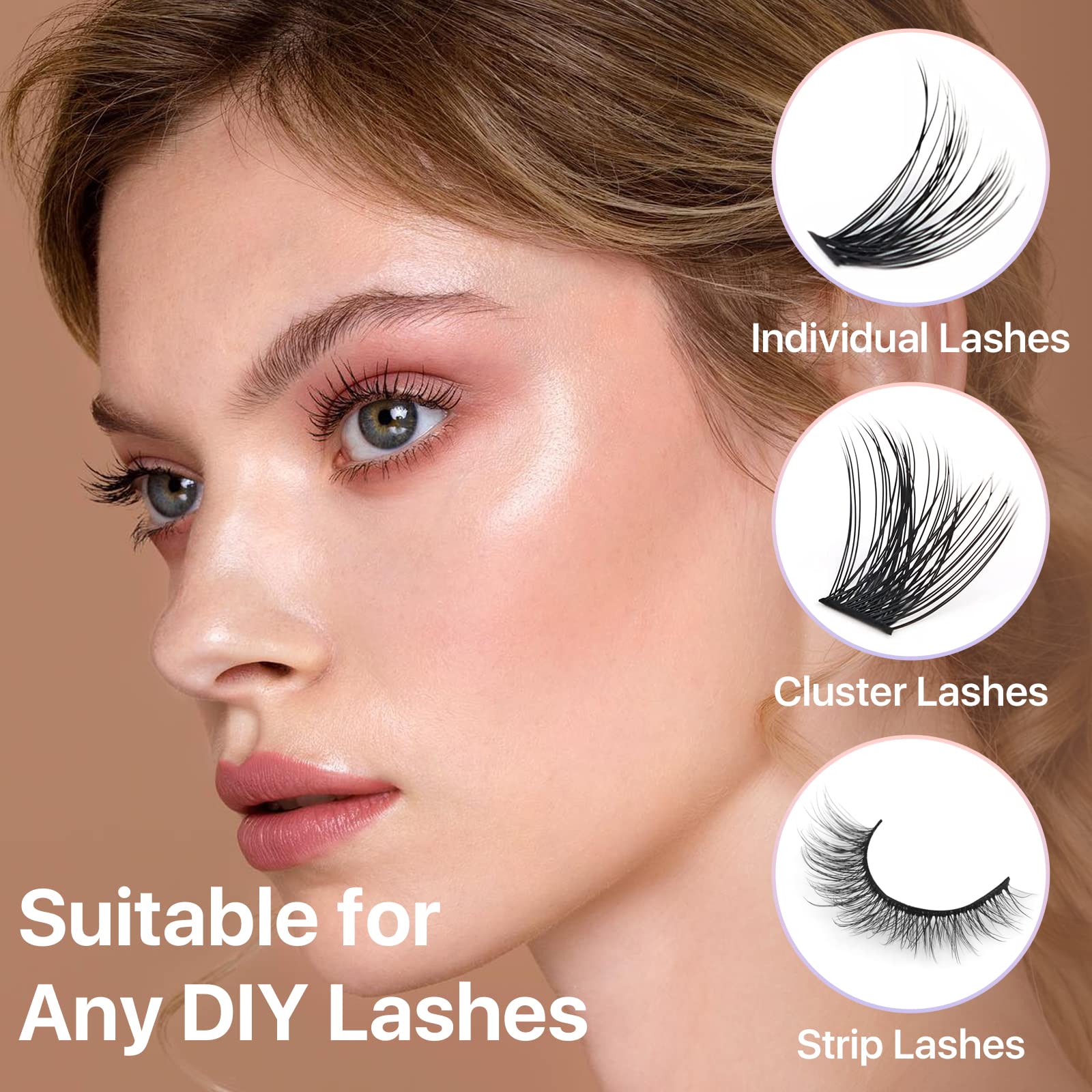 Miuffue waterproof hold lasts up to 72 hours on lashes
