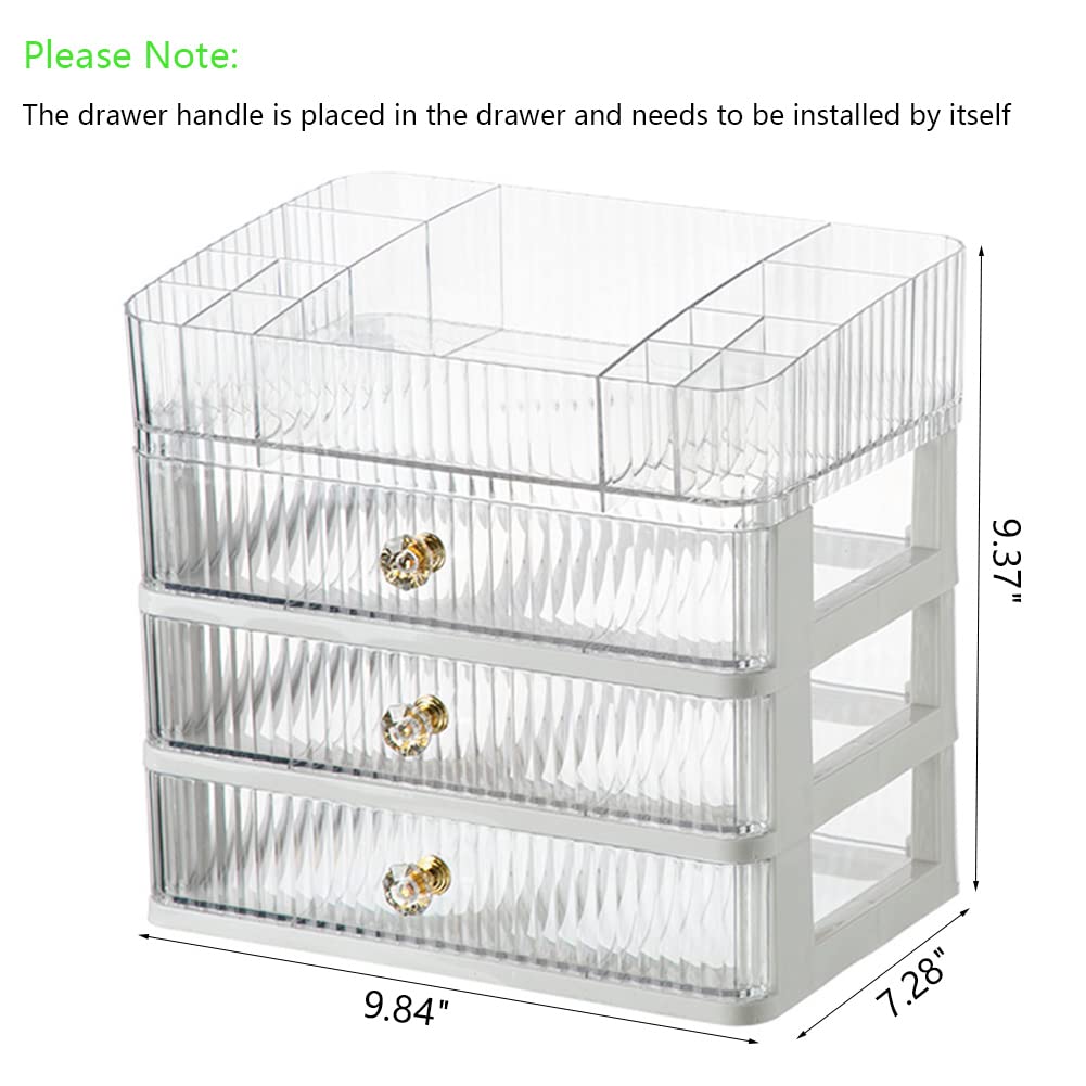 MIUOPUR makeup organizer fits on vanity or bathroom counters for easy access