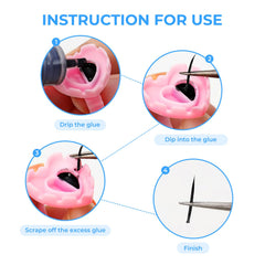 Miuxia 10-v-grooves guide precise lash fanning every time.