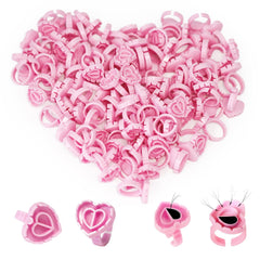Miuxia 300Pcs glue rings for lash extensions, organized and mess-free.