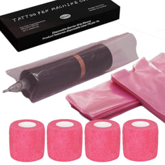 Miuxia cubiertas rosas para bolígrafo de tatuaje, protección duradera para la máquina