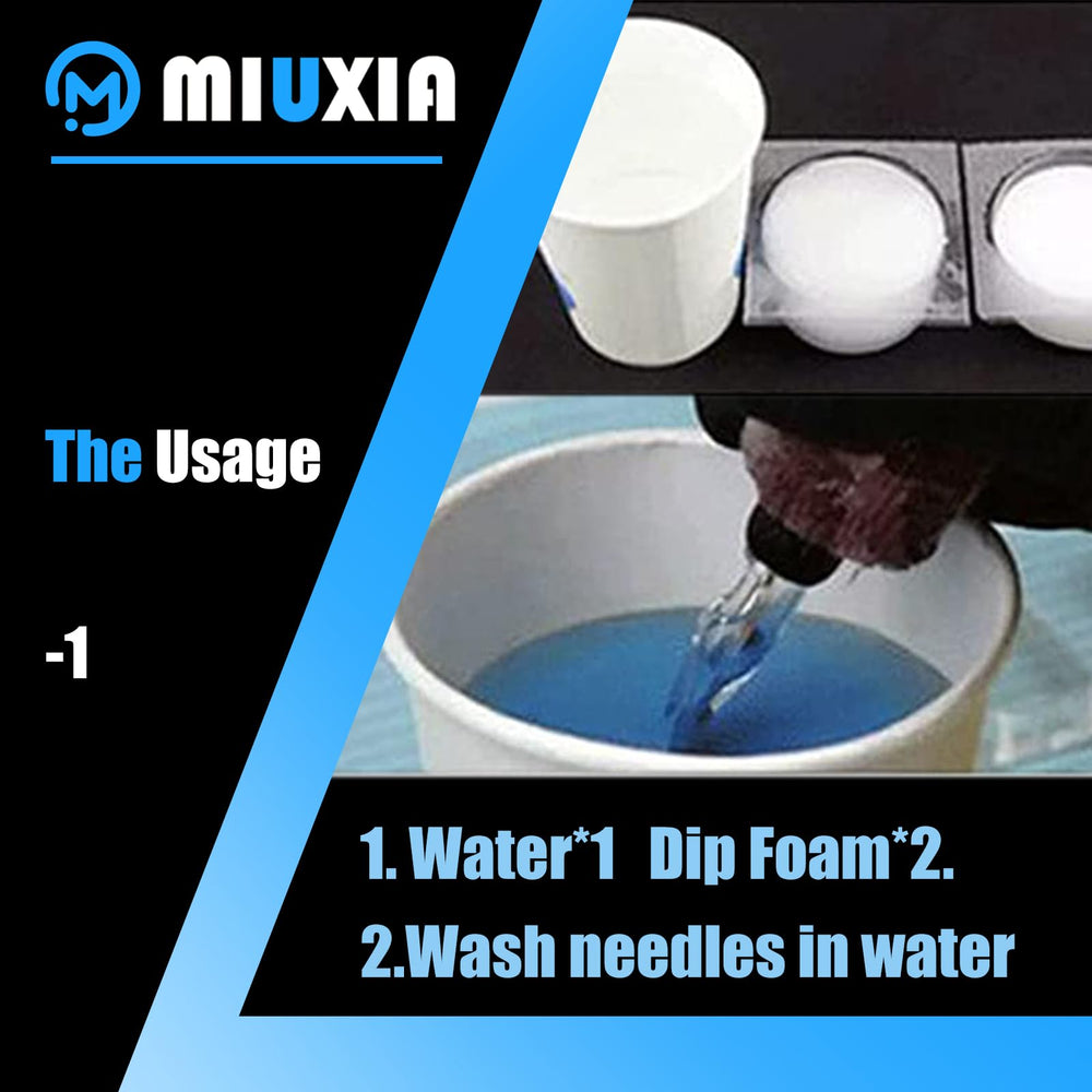 Miuxia Dip Foam ofrece diseño único que facilita la limpieza de la aguja