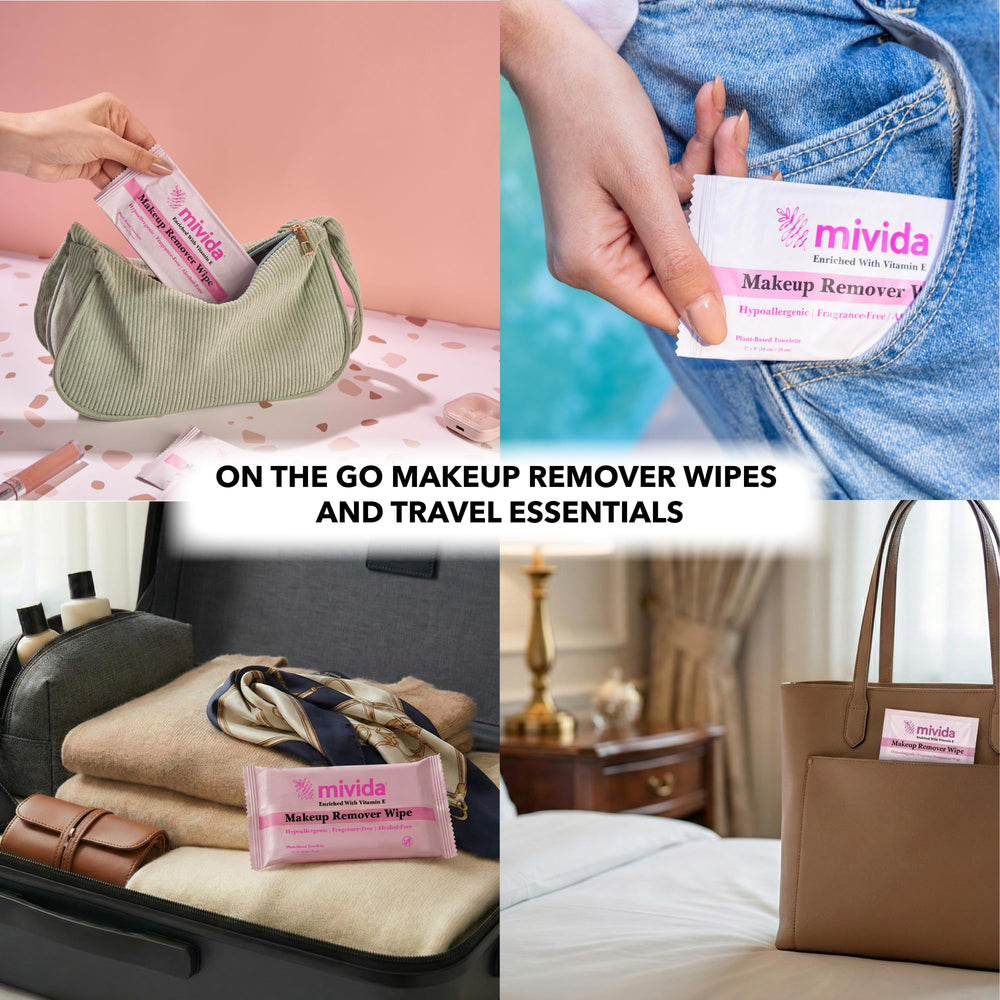 mivida compact wipes fit purses and carry-ons for convenience