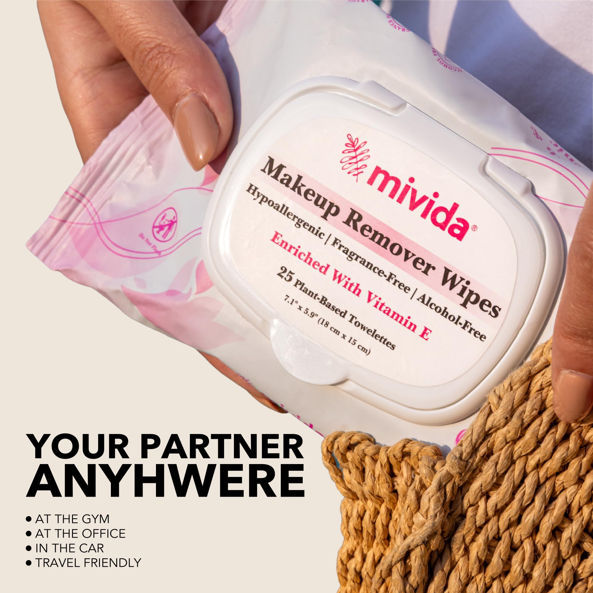 Mivida Panthenol and Allantoin soothe during cleansing.