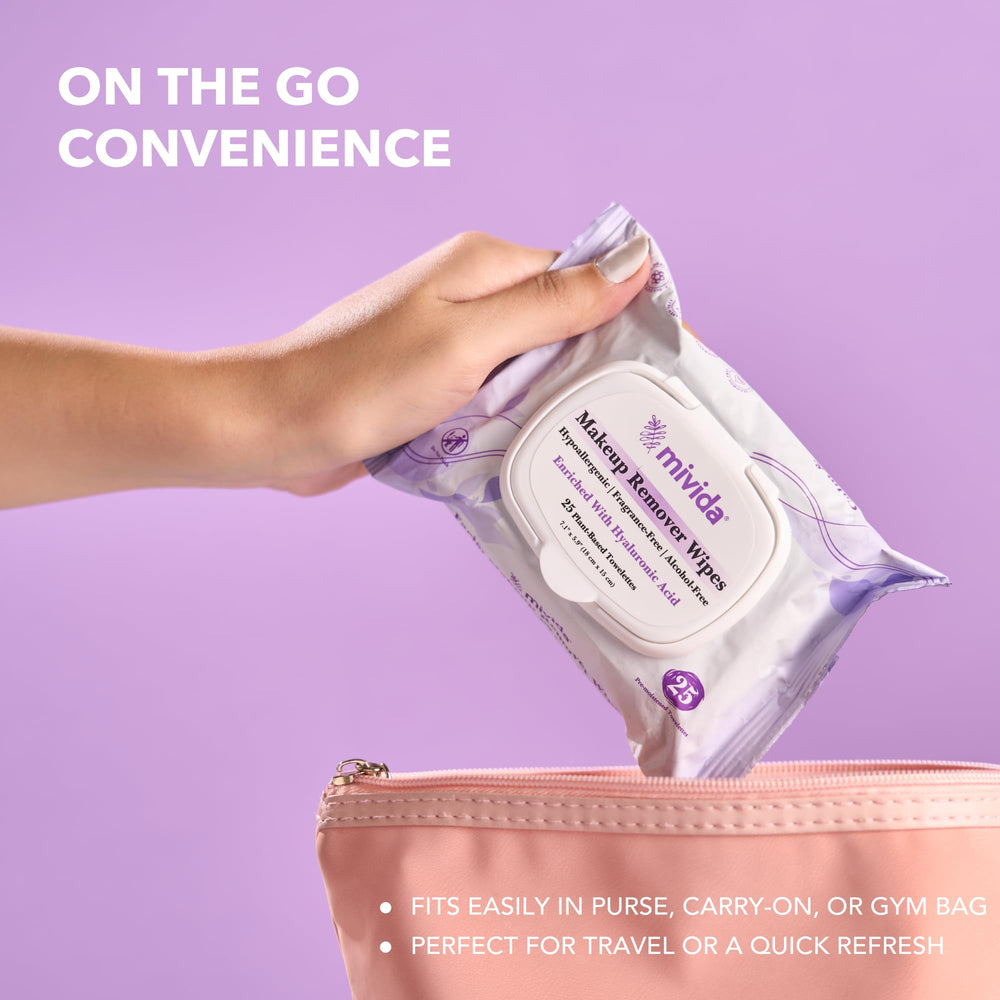 mivida travel twin pack 2x25 counts fits purses