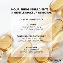 mivida vegan plant-based fibers provide gentle cleansing