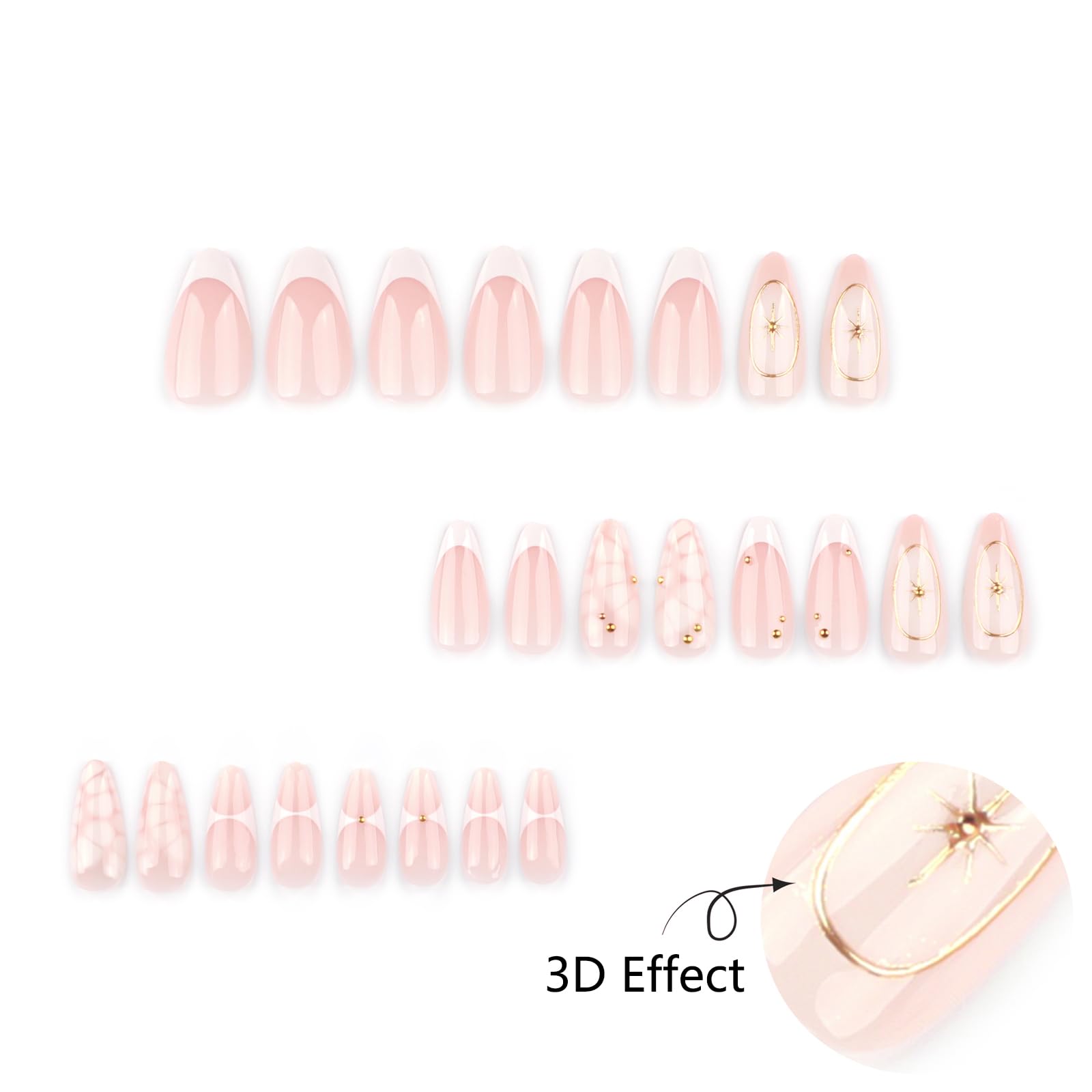 Conjunto de uñas Mivota para eventos y fiestas, estilo elegante.