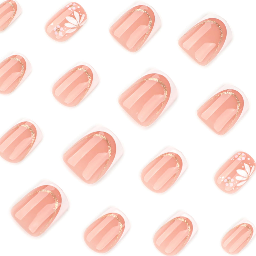 Kit Uñas Acrílicas Mivota 24 piezas brillantes, ajuste natural