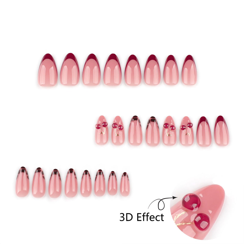 Mivota almond nails offer durable acrylic construction for lasting wear