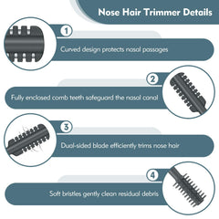 MIVZO nose trimmer cleaning brush for quick maintenance