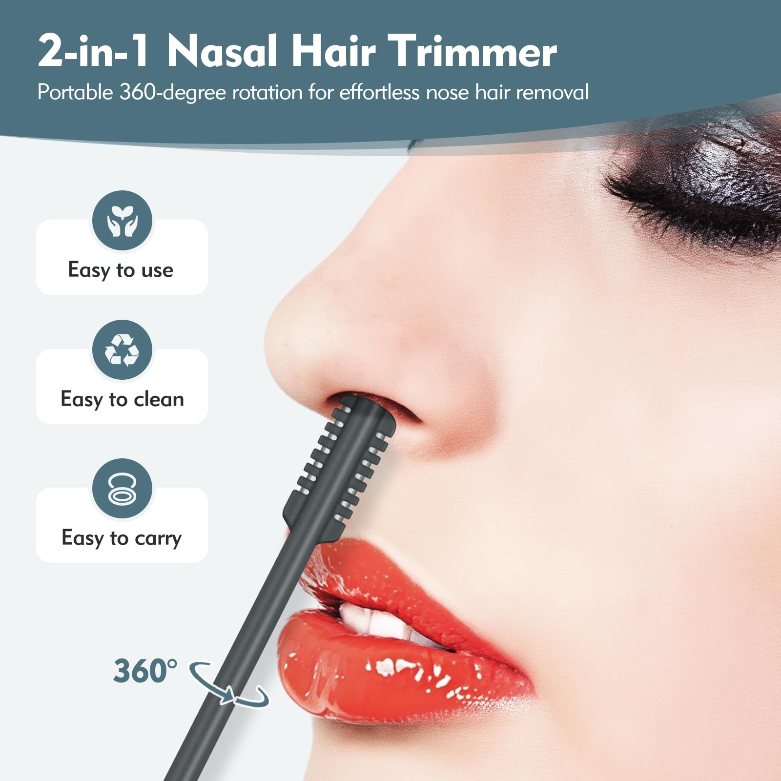 MIVZO curved-head design protects nasal tissue during trimming