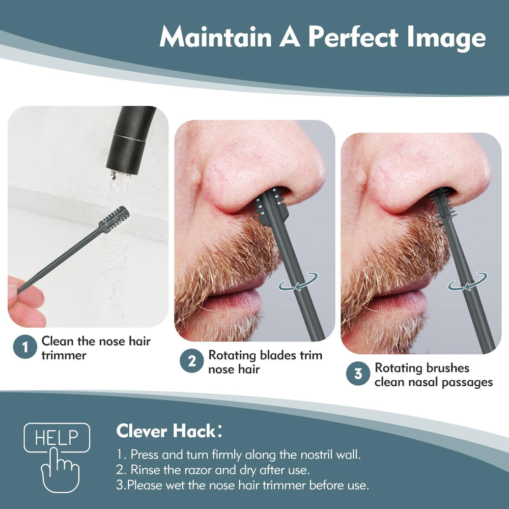 MIVZO enclosed comb teeth prevent skin contact for safer trimming