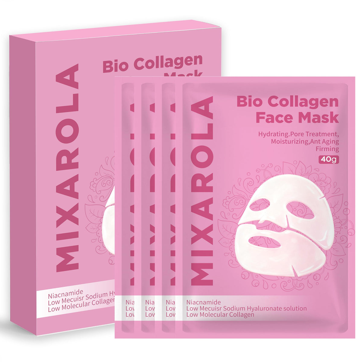 MIXAROLA Máscara de Colágeno 2.0: firmeza facial gracias al bio-colágeno.
