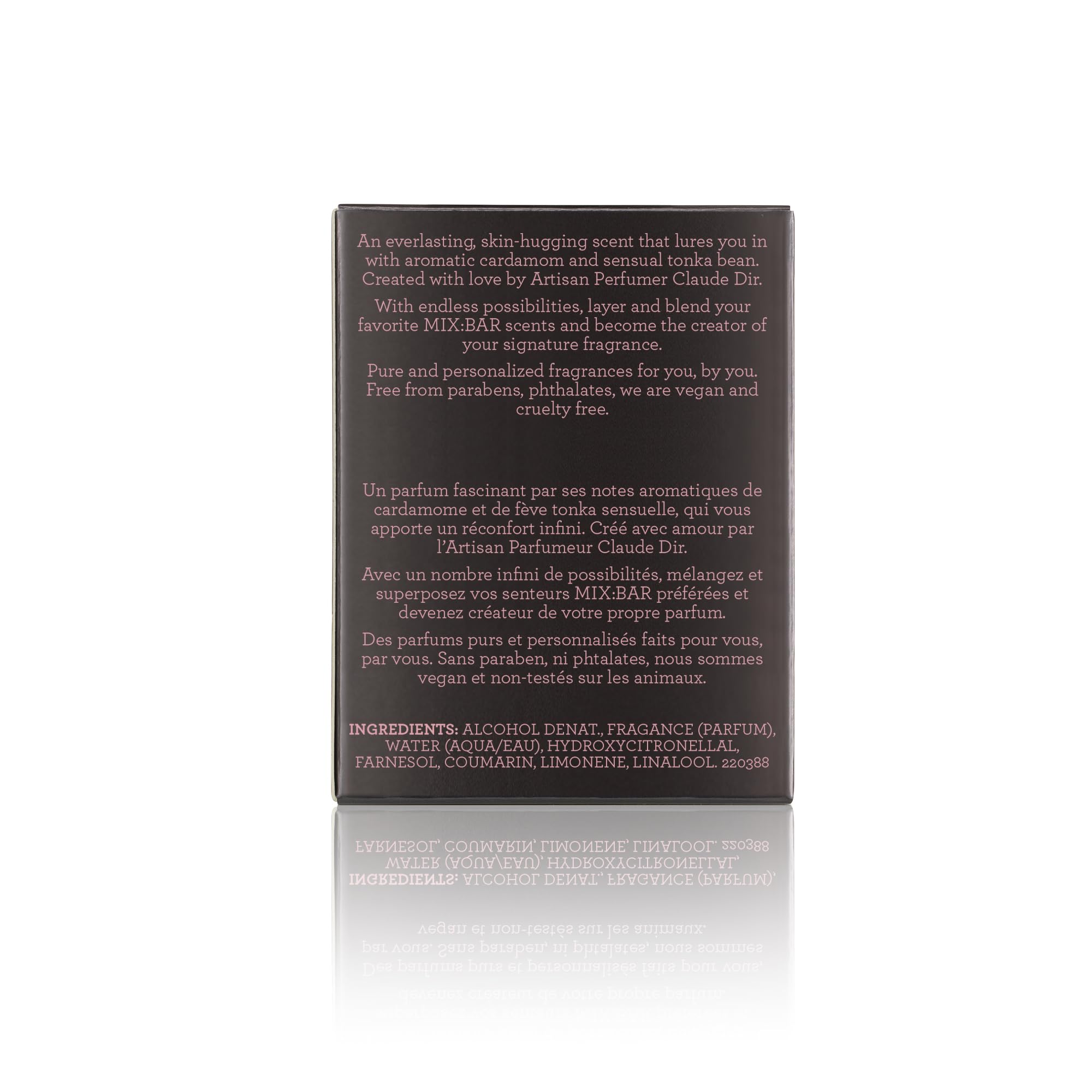 MIX:BAR Cloud Musk layering idea shows customizable fragrance with MIX:BAR products.