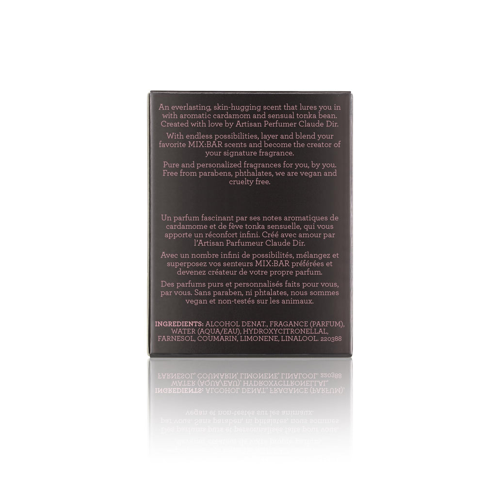 MIX:BAR Cloud Musk layering idea shows customizable fragrance with MIX:BAR products.