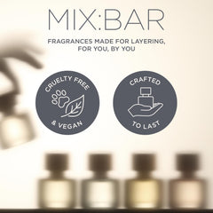 MIX:BAR Coconut Palm packaging implies clean, cruelty-free luxury for everyday use.